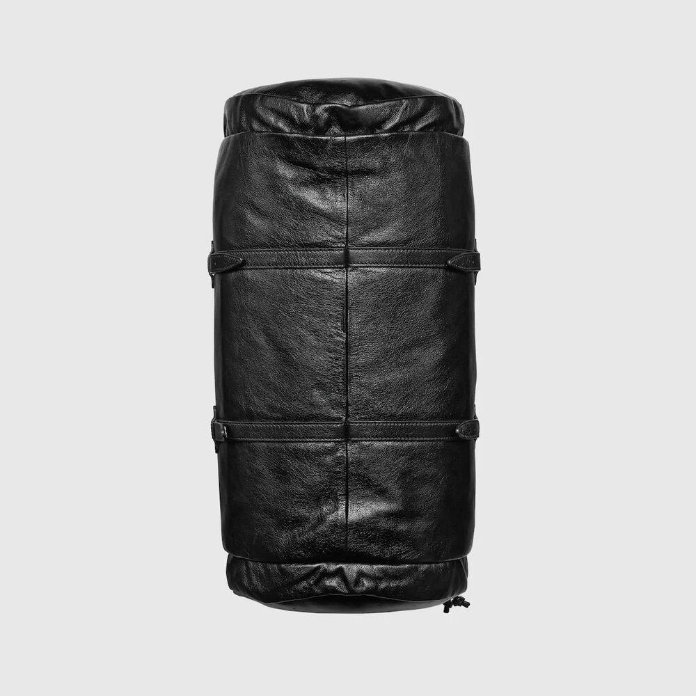 GUCCI X SUPREME BLACK DUFFLE LEATHER LOGO GG MONOGRAM W 20.08 H 9.84 inch, D 9.5 - Picture 7 of 7